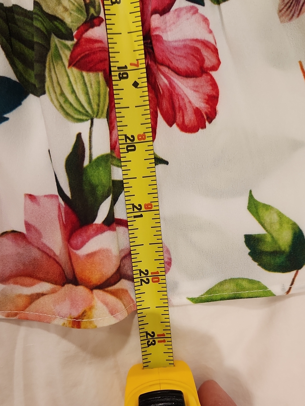 Philosophy Floral Smocked Peplum V-neck Blouse Size M - Picture 5 of 8